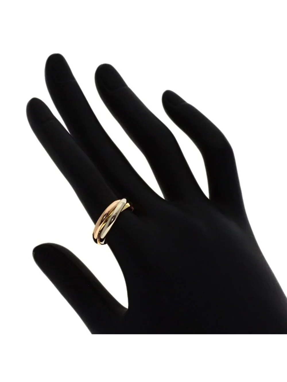 Cartier Trinity SM 52 Ring 18k Yellow Gold 18k Pink White